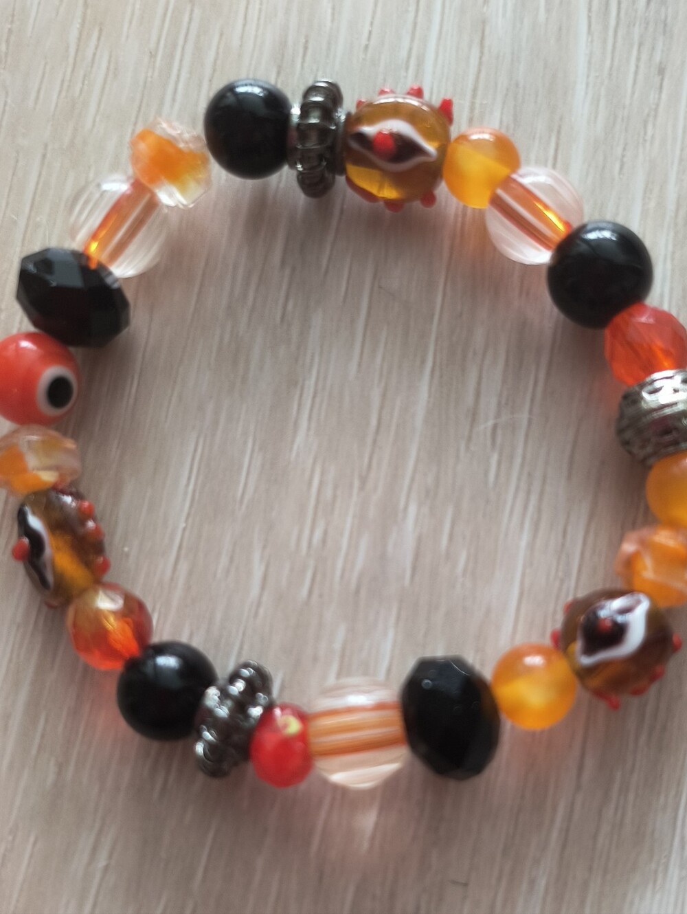 Handcrafted Glass Bead Bracelet